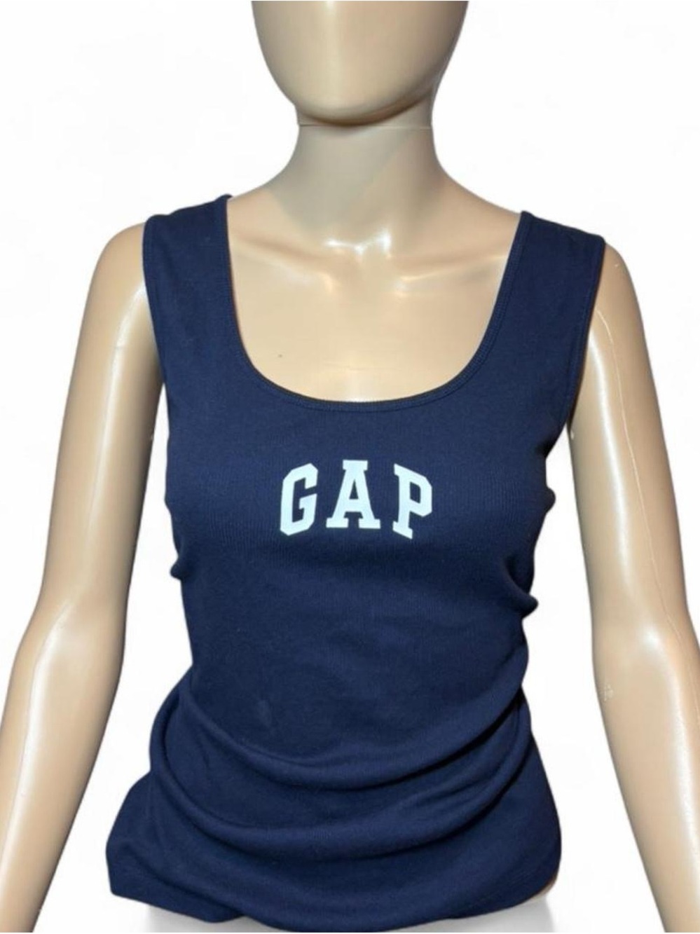 GAP Navy Blue Logo Scoop Neck Tank